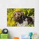 German Wirehaired Pointer Autumn Wall Decal