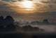 Summer Morning with Fog Wall Decal