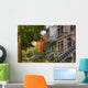 Apartment Buildings along City Wall Decal Design 3