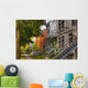 Apartment Buildings along City Wall Decal Design 3