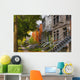 Apartment Buildings along City Wall Decal Design 3