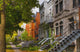 Apartment Buildings along City Wall Decal Design 3