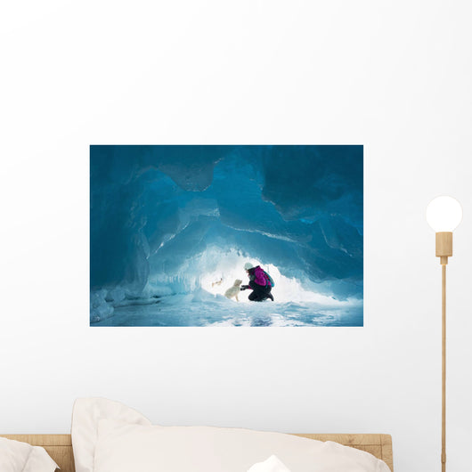 Woman with Her Pet Wall Decal