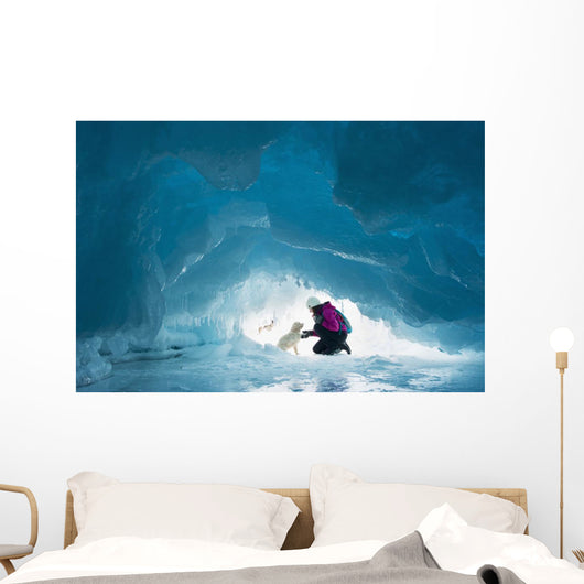 Woman with Her Pet Wall Decal