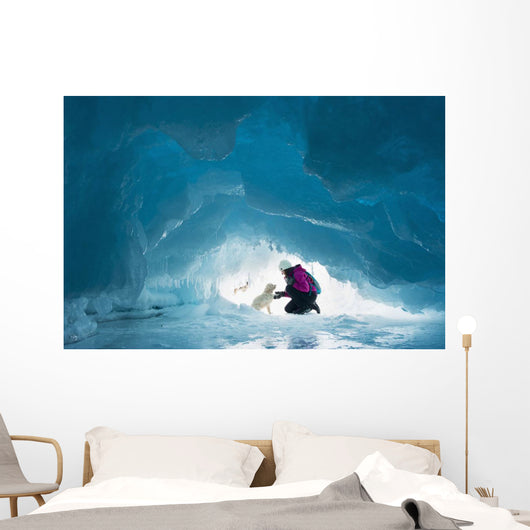 Woman with Her Pet Wall Decal