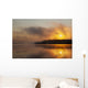 Sunrise over Calm Misty Wall Decal