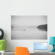 Lone Swimmer Swims across Wall Decal