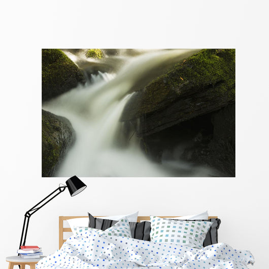Stream Water Rushing down Wall Decal