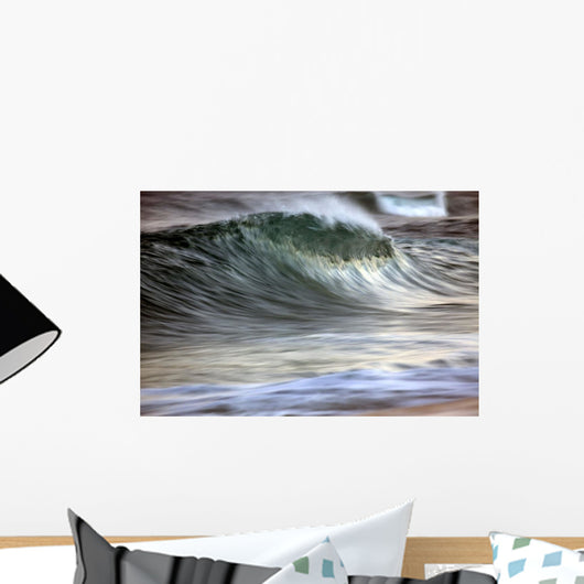 Motion Blur Breaking Wave Wall Decal