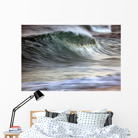 Motion Blur Breaking Wave Wall Decal
