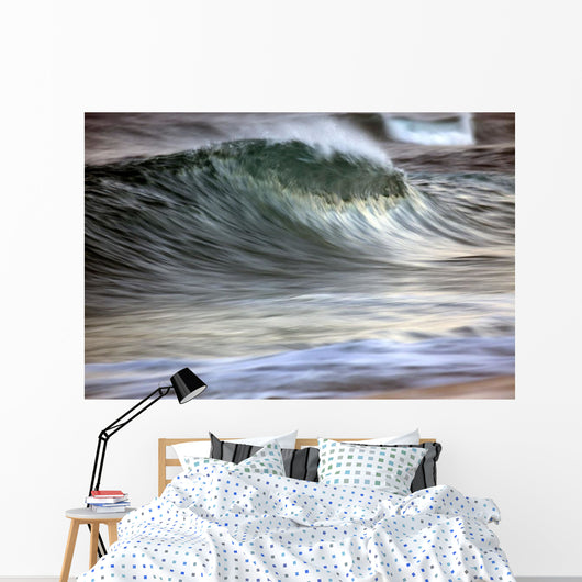 Motion Blur Breaking Wave Wall Decal