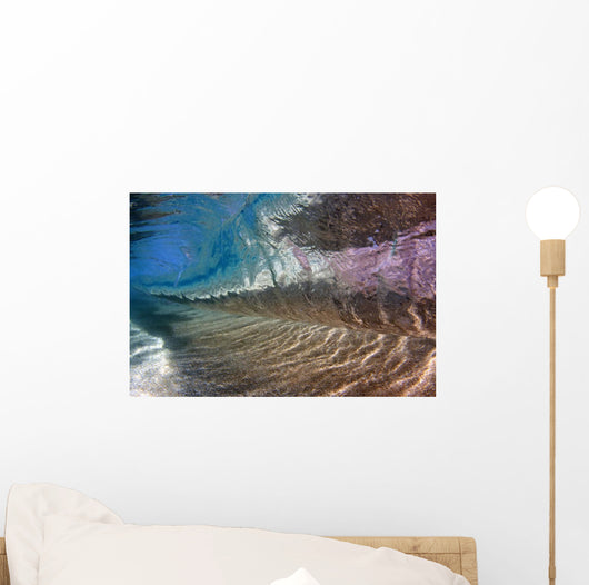 Underwater Breaking Wave Wall Decal Design 2