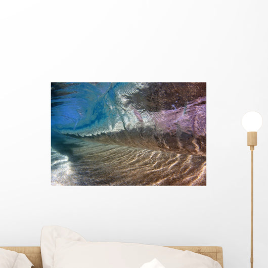 Underwater Breaking Wave Wall Decal Design 2