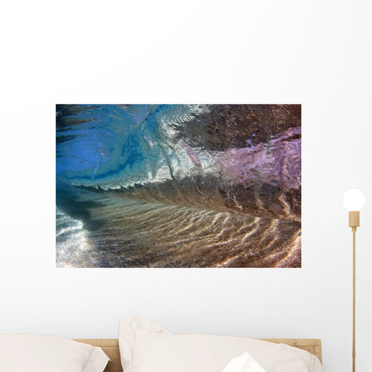 Underwater Breaking Wave Wall Decal Design 2