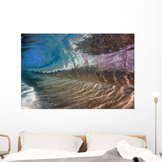 Underwater Breaking Wave Wall Decal Design 2