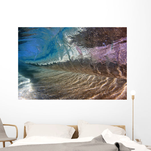 Underwater Breaking Wave Wall Decal Design 2