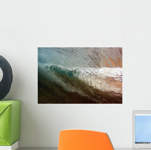 Underwater Breaking Wave Wall Decal Design 1
