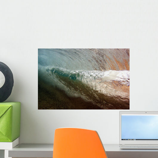 Underwater Breaking Wave Wall Decal Design 1