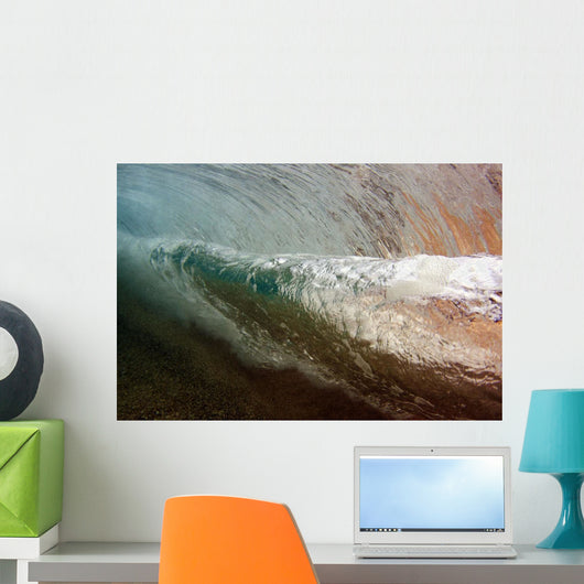 Underwater Breaking Wave Wall Decal Design 1
