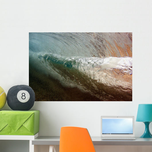 Underwater Breaking Wave Wall Decal Design 1