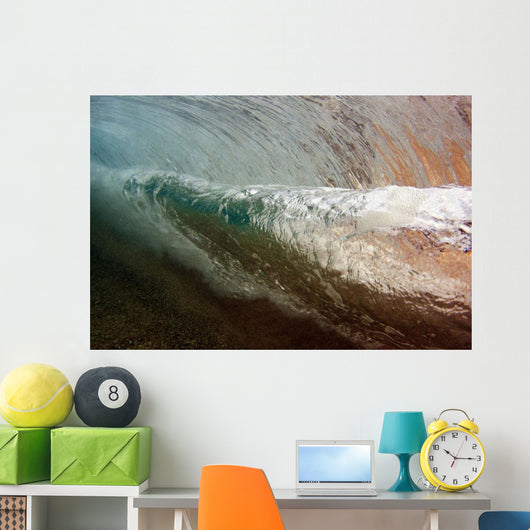 Underwater Breaking Wave Wall Decal Design 1