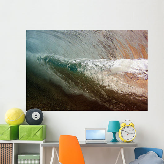 Underwater Breaking Wave Wall Decal Design 1