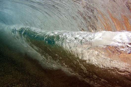 Underwater Breaking Wave Wall Decal Design 1