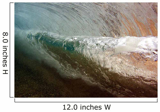 Underwater Breaking Wave Wall Decal Design 1