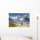 Woman Bicycle Touring Denali Wall Decal