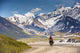 Woman Bicycle Touring Denali Wall Decal