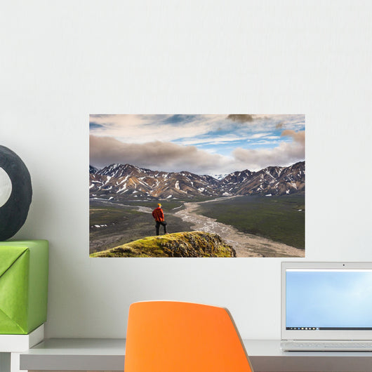 Man Standing Bluff Wall Decal