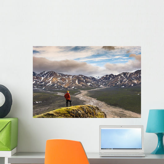 Man Standing Bluff Wall Decal