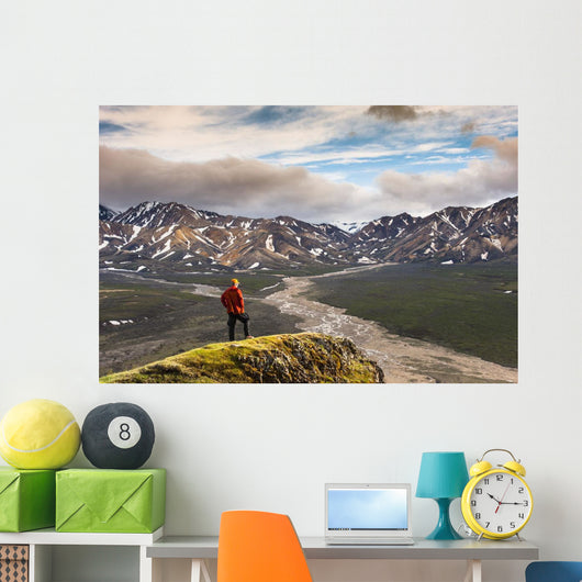 Man Standing Bluff Wall Decal