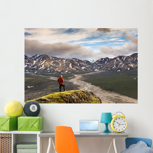 Man Standing Bluff Wall Decal