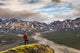 Man Standing Bluff Wall Decal