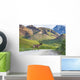 Bull Caribou Crosses Park Wall Decal