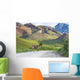 Bull Caribou Crosses Park Wall Decal