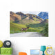 Bull Caribou Crosses Park Wall Decal