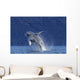 Young Humpback Whale Leaps Wall Decal Design 2
