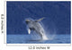 Young Humpback Whale Leaps Wall Decal Design 2
