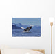 Young Humpback Whale Leaps Wall Decal Design 1