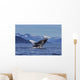 Young Humpback Whale Leaps Wall Decal Design 1