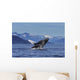 Young Humpback Whale Leaps Wall Decal Design 1