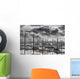 Black and White Fog Wall Decal