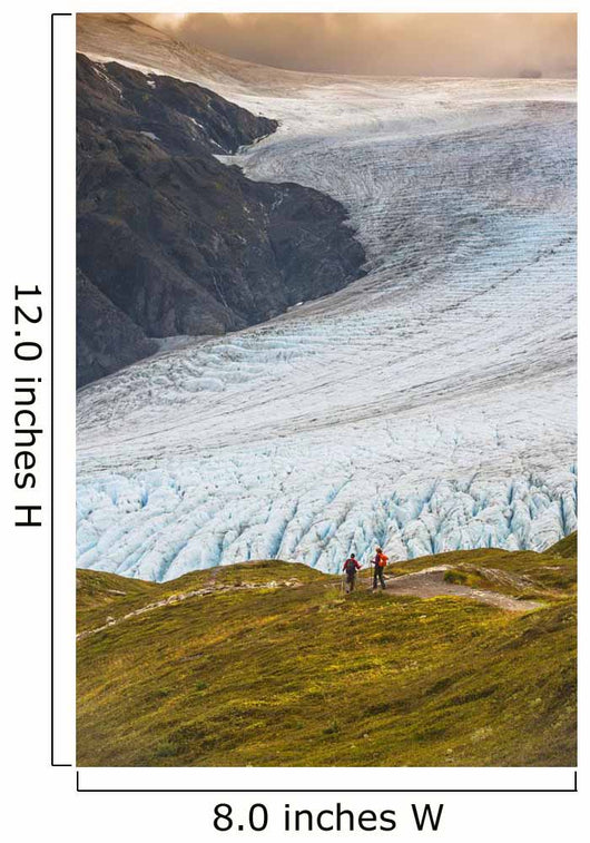 Man and Woman Hiking Wall Decal