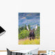Large Bull Moose Standing Wall Decal