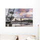 London Eye River Thames Wall Decal Design 1
