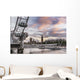 London Eye River Thames Wall Decal Design 1
