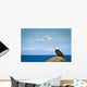 Bald Eagle Perched Rock Wall Decal