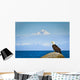 Bald Eagle Perched Rock Wall Decal